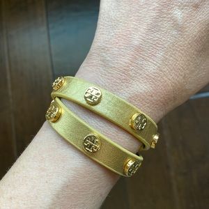 Tory Burch Double Wrap Bracelet Gold